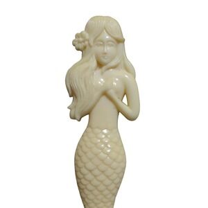 Vintage Bob Marley Mermaid Shoe Horn Cream Figural Reggae Memorabilia 12.5 Inch